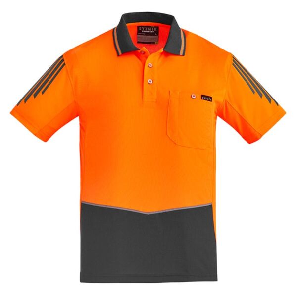 Mens Hi Vis Flux Short Sleeve Polo Thumbnail